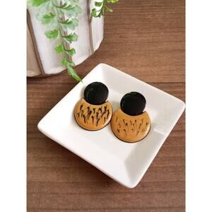 Vintage Enamel Statement Earrings